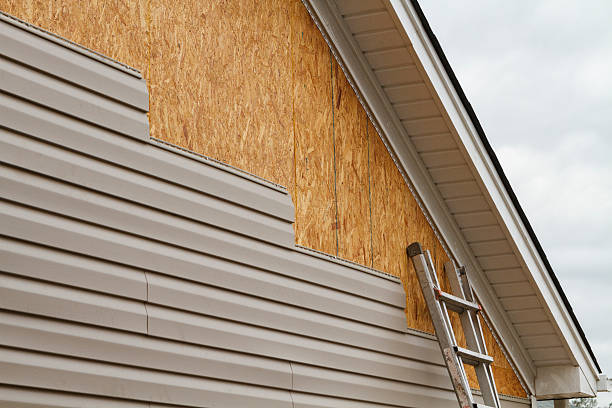 Professional Siding Replacement technician working in Balsam Grove, NC